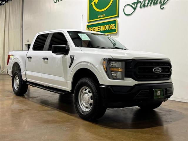 White 2023 Ford F-150 XL SuperCrew 4WD Pickup Truck Four-Wheel Drive Automatic