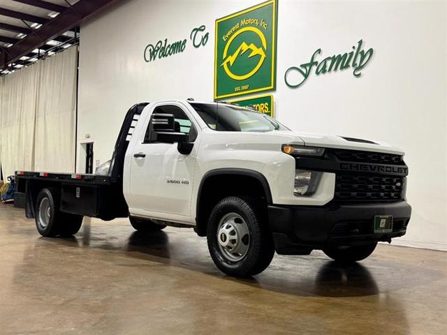 White 2023 Chevrolet Silverado 3500HD Work Truck LB 4WD Pickup Truck Four-Wheel Drive Automatic