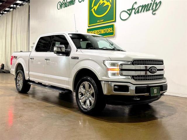 White 2018 Ford F-150 Lariat SuperCrew 4WD Pickup Truck Four-Wheel Drive Automatic