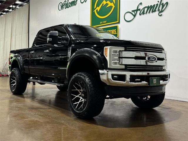 Black 2017 Ford F-250 Super Duty Lariat Crew Cab 4WD Pickup Truck Four-Wheel Drive Automatic