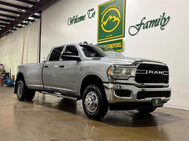 Silver 2021 RAM 3500 Tradesman Crew Cab LB DRW 4WD Pickup Truck Four-Wheel Drive Automatic