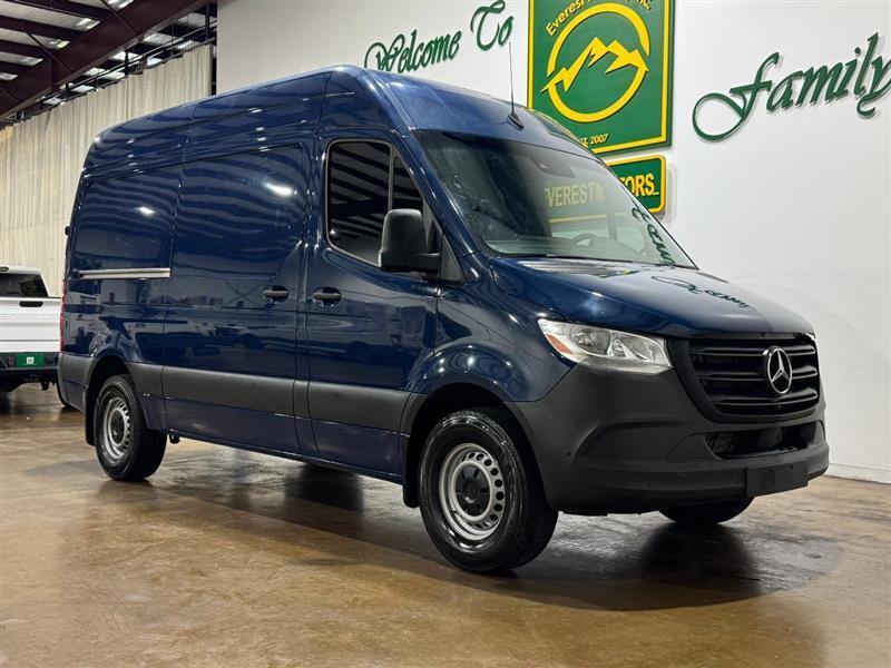 Blue 2024 Mercedes-Benz Sprinter Cargo Van Rear-Wheel Drive Automatic