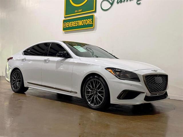 White 2018 Genesis G80 Sedan Rear-Wheel Drive Automatic