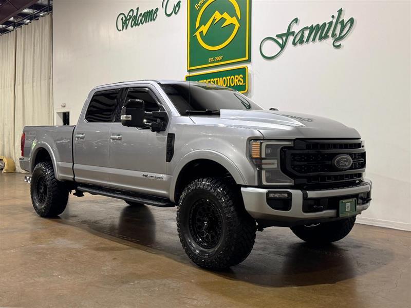 Silver 2020 Ford F-250 Super Duty Pickup Truck Four-Wheel Drive Automatic
