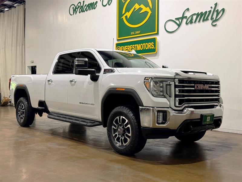 White 2021 GMC Sierra 2500HD Pickup Truck Four-Wheel Drive Automatic