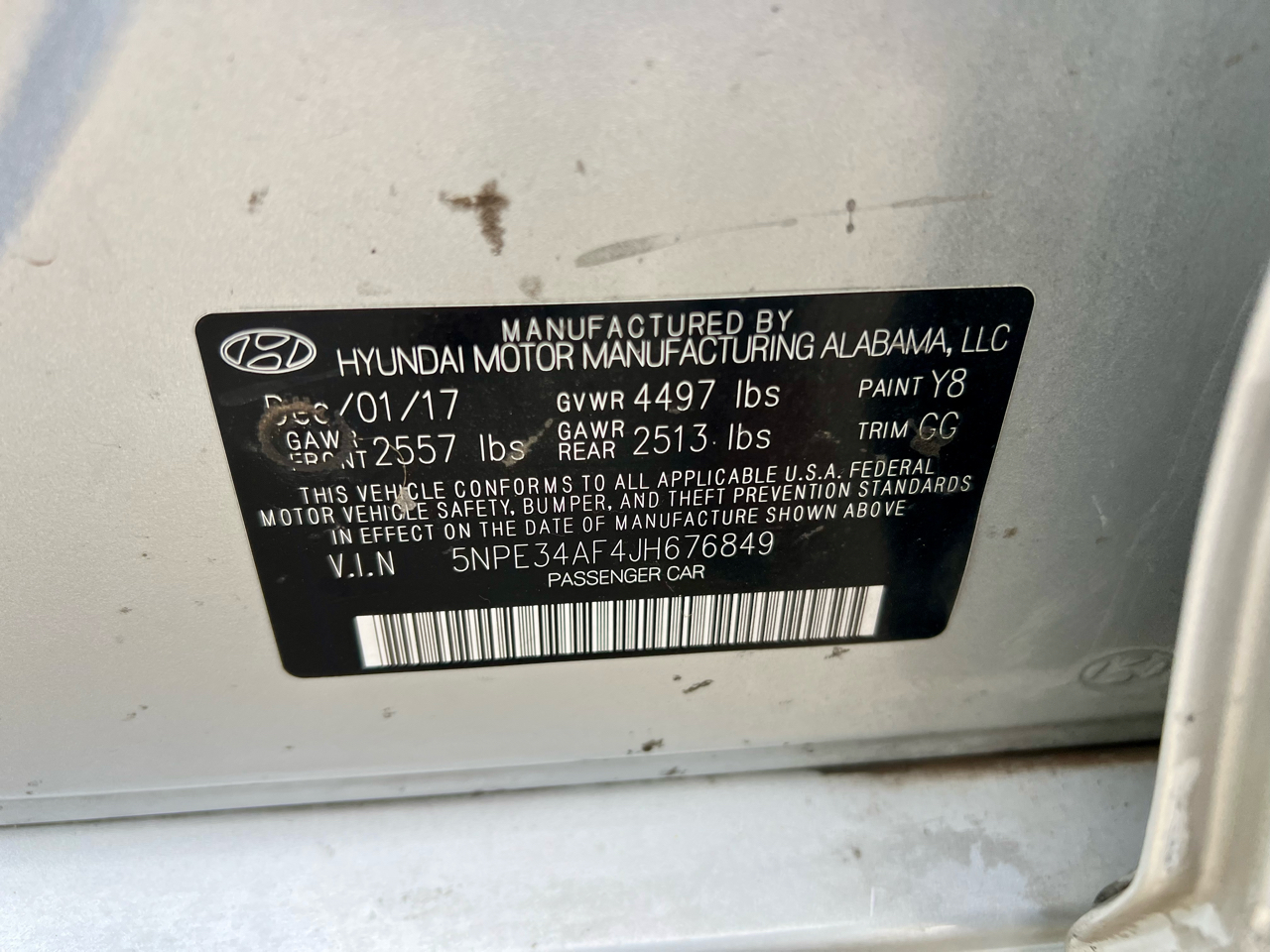 Hyundai Sonata SEL 2.4L *Ltd Avail* 2018