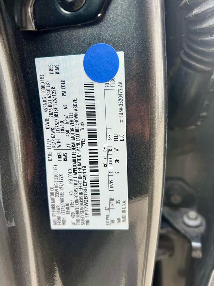 Ford Super Duty F-250 SRW XLT 4WD Crew Cab 6.75' Box 2017