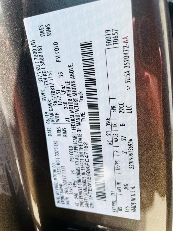 Ford F-150 XLT 4WD SuperCrew 5.5' Box 2019