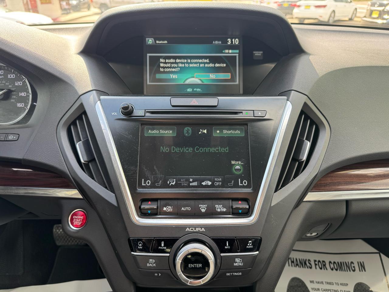 Acura MDX 9-Spd AT w/Tech Package 2016