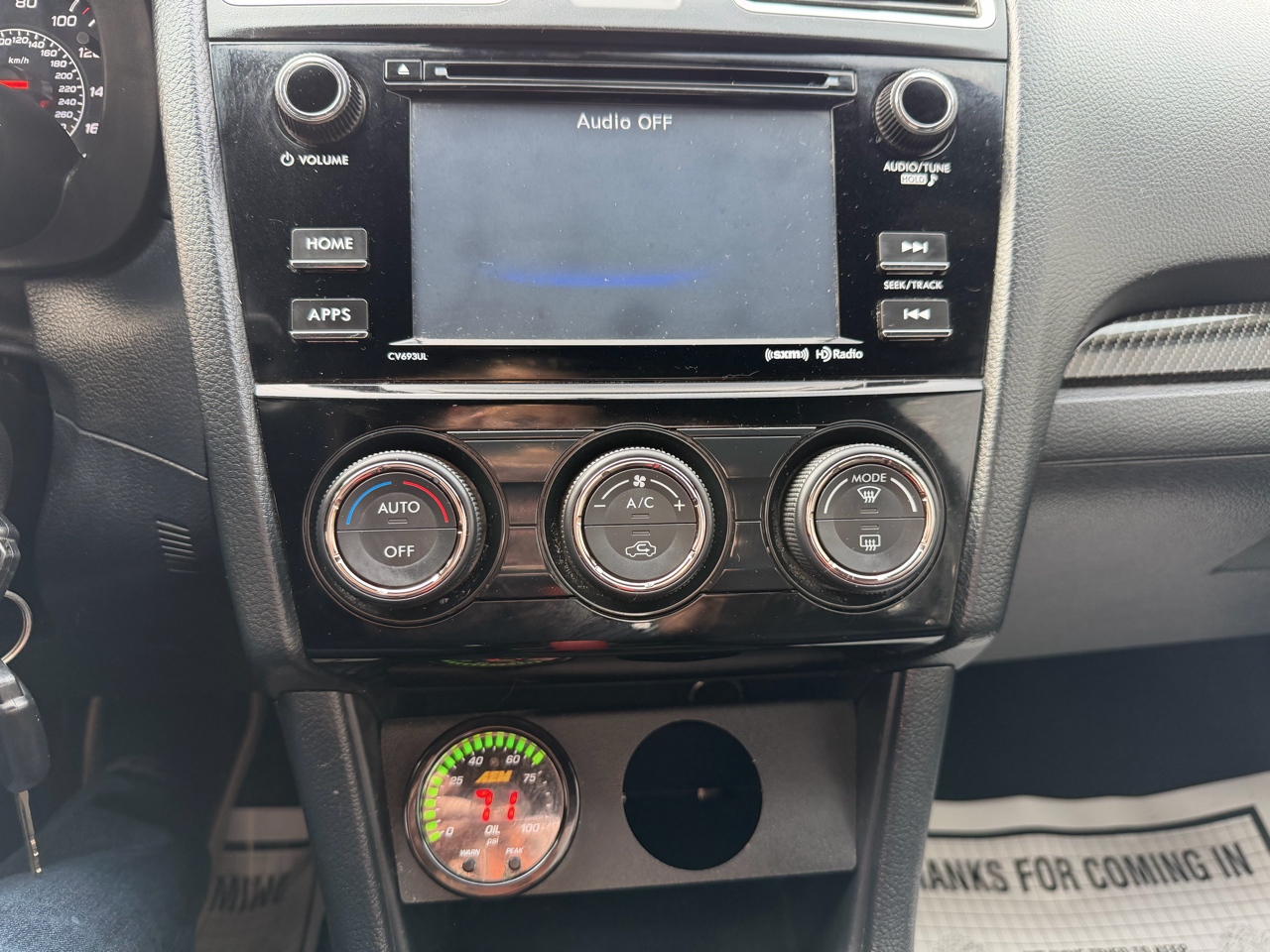 Subaru WRX Manual 2018