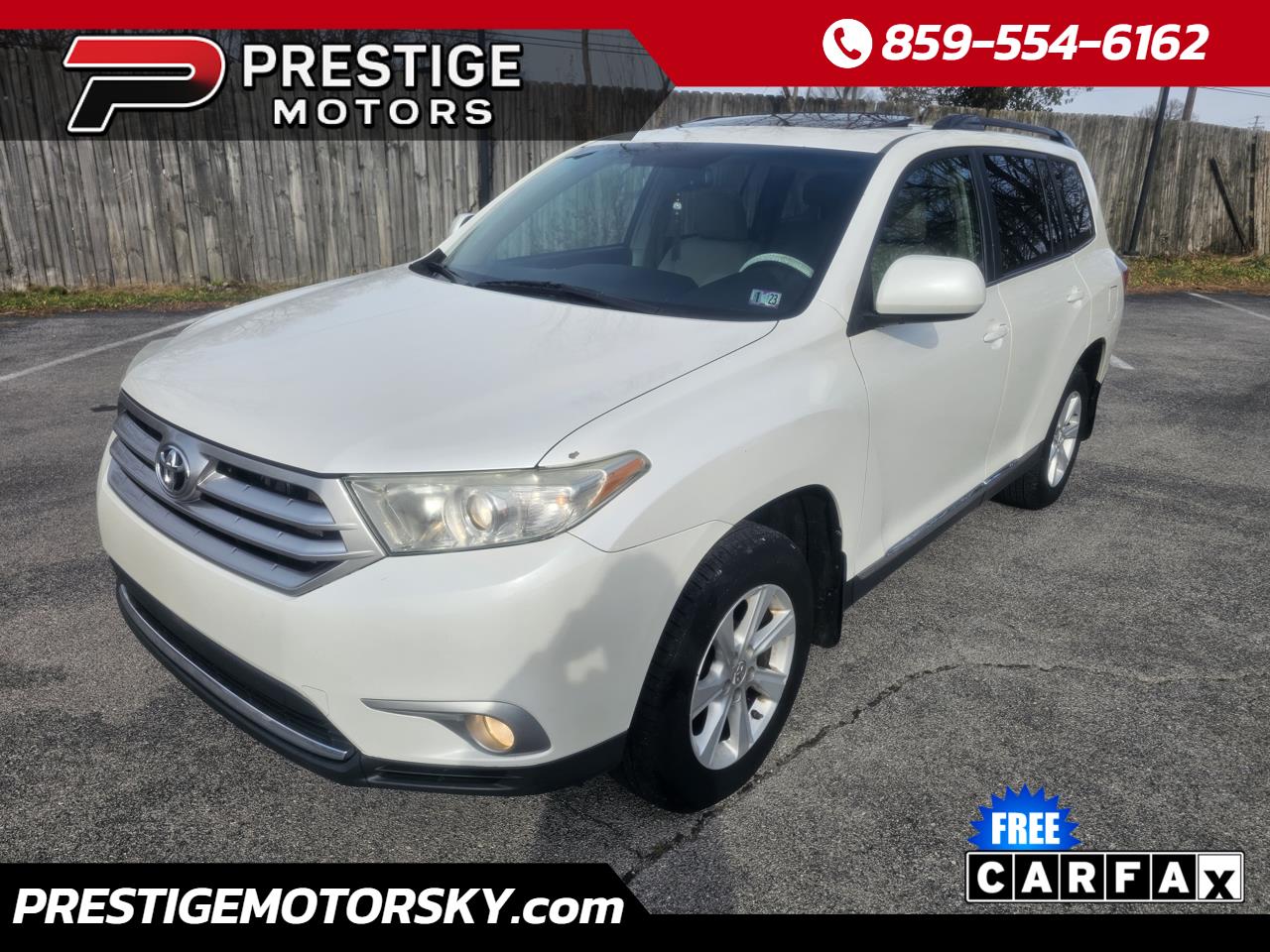 Toyota Highlander 4WD 4dr V6 (Natl) 2012