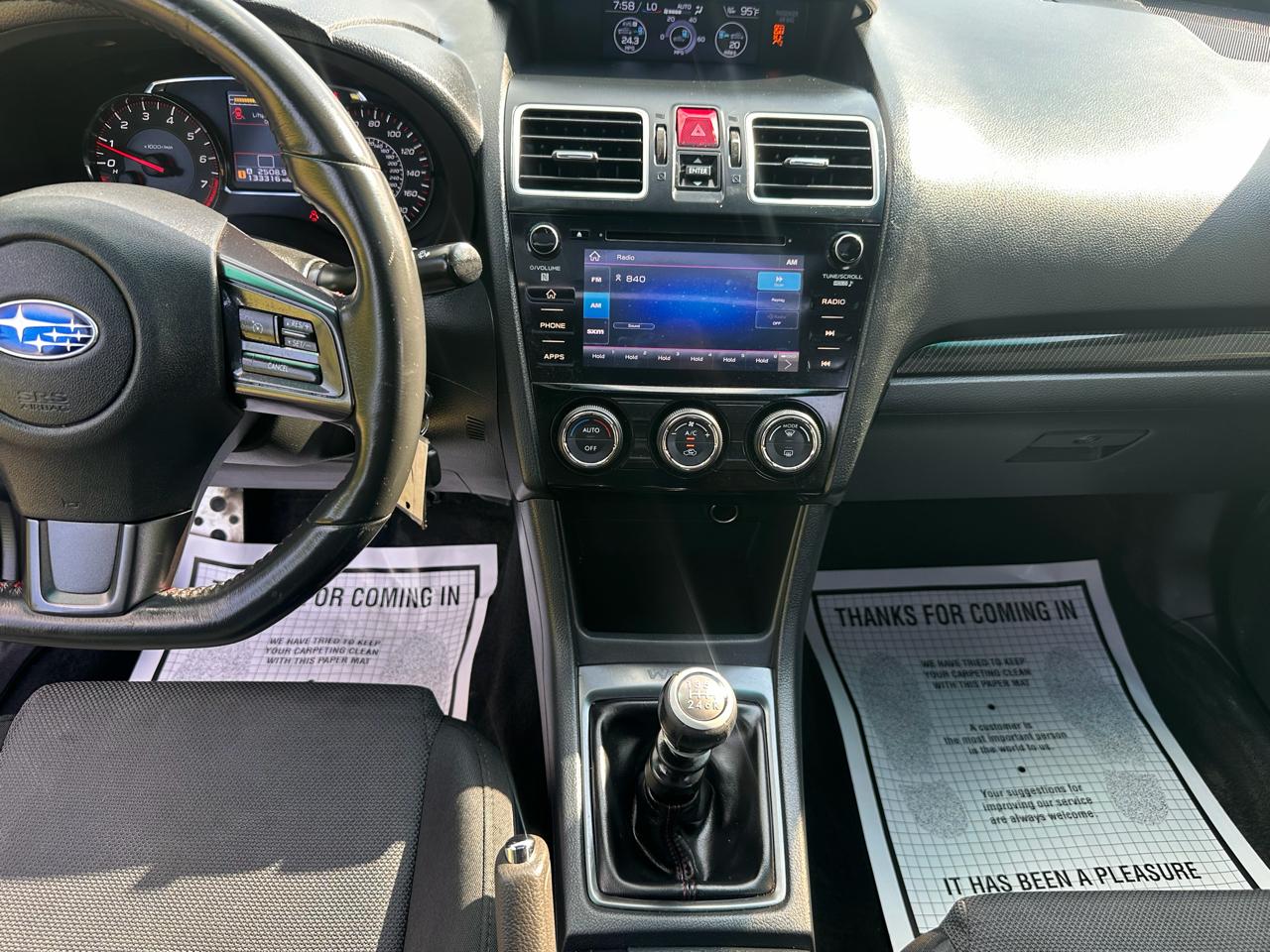 Subaru WRX Premium Manual 2019