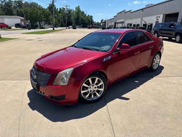 Red 2009 Cadillac CTS Sedan Rear-Wheel Drive Automatic