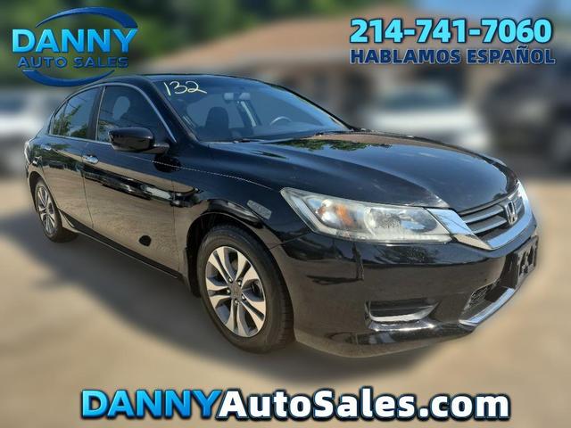 Black 2014 Honda Accord LX Sedan Front-Wheel Drive Continuously Variable Transmission