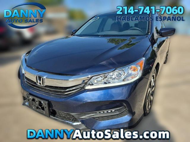 Blue 2016 Honda Accord Sedan Front-Wheel Drive Continuously Variable Transmission