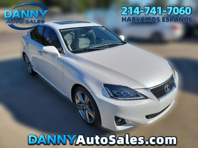White 2012 Lexus IS Sedan Rear-Wheel Drive Automatic