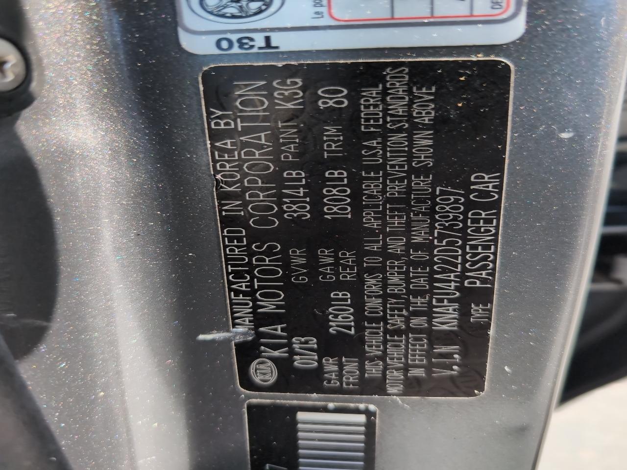 Kia Forte EX 2013