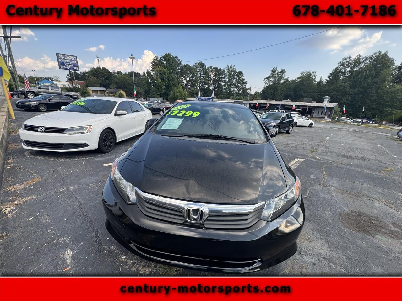 2012 Honda Civic LX Sedan 5-Speed AT