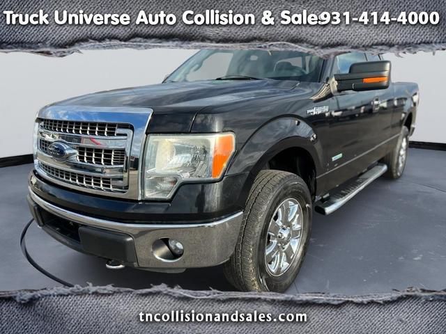 Black 2014 Ford F-150 XL SuperCab 4WD Pickup Truck Four-Wheel Drive Automatic