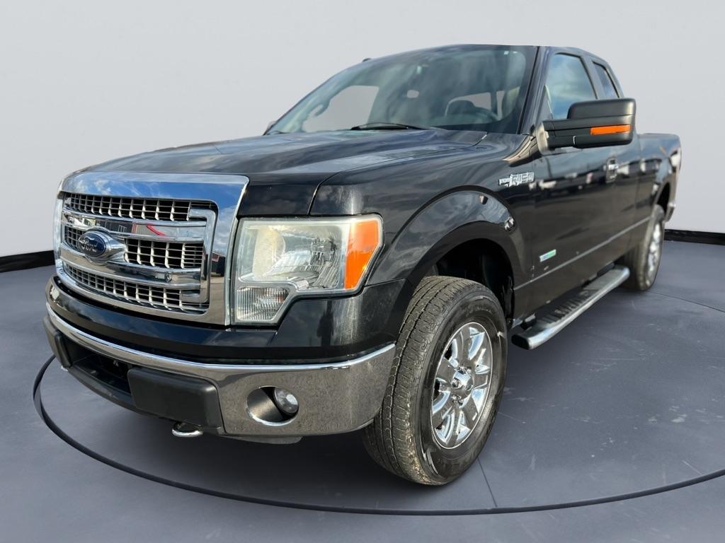 Black 2014 Ford F-150 XL SuperCab 4WD Pickup Truck Four-Wheel Drive Automatic