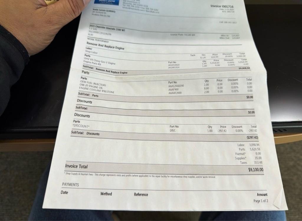 Chevrolet Silverado 1500 4WD Crew Cab 143.5" LT w/1LT 2015