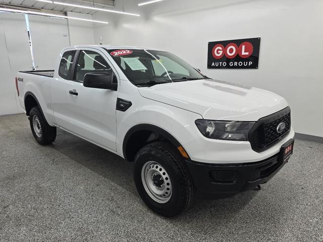 White 2022 Ford Ranger XL SuperCab 4WD Pickup Truck Four-Wheel Drive Automatic