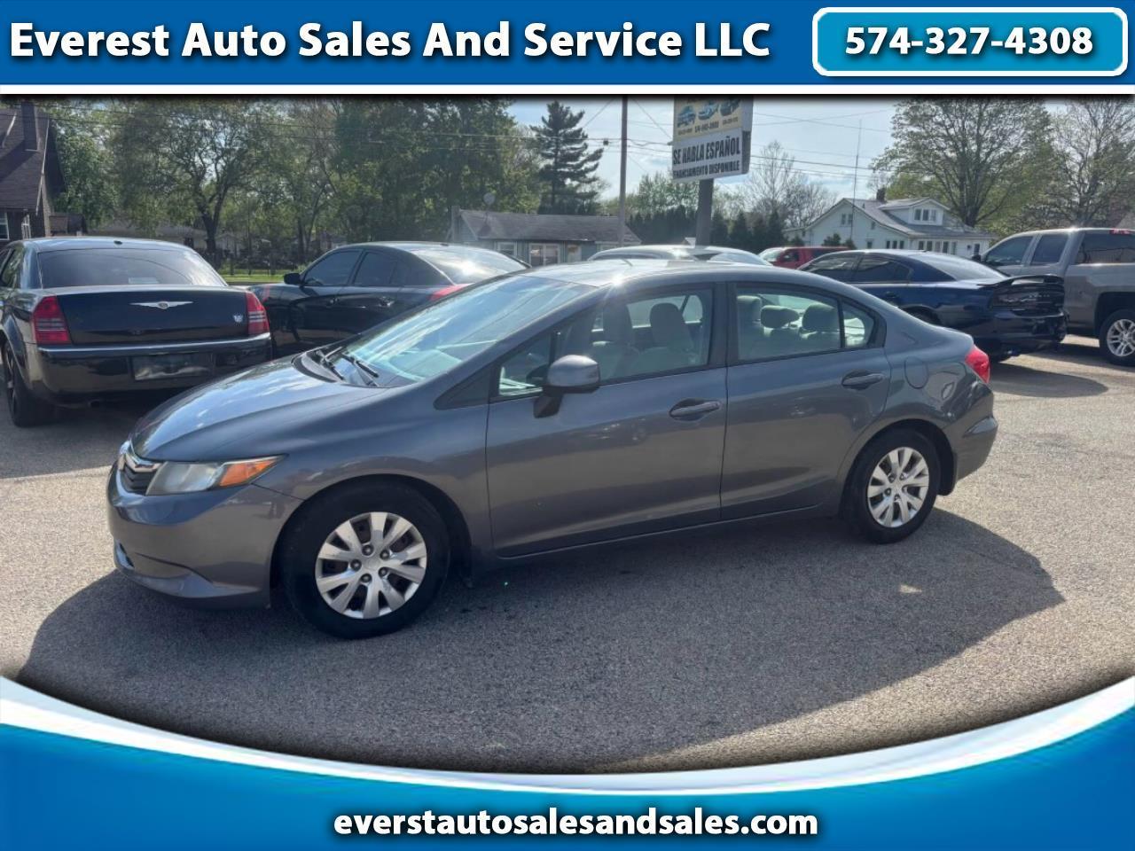 Honda Civic LX Sedan 5-Speed AT 2012