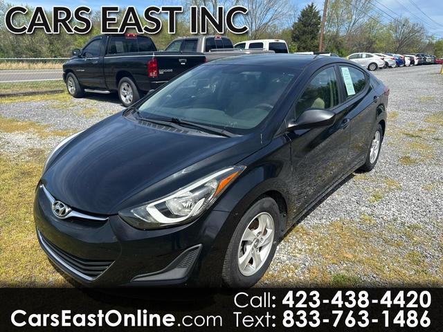 Black 2015 Hyundai Elantra SE FWD Sedan Front-Wheel Drive 6-Speed Manual