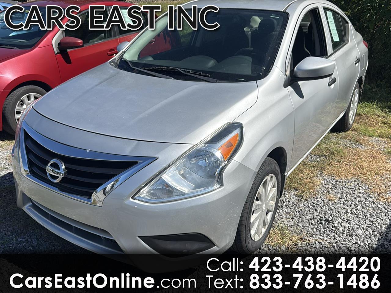 Silver 2016 Nissan Versa Sedan Front-Wheel Drive Manual