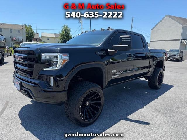 Black 2021 GMC Sierra 1500 Elevation Crew Cab 4WD Pickup Truck Four-Wheel Drive Automatic