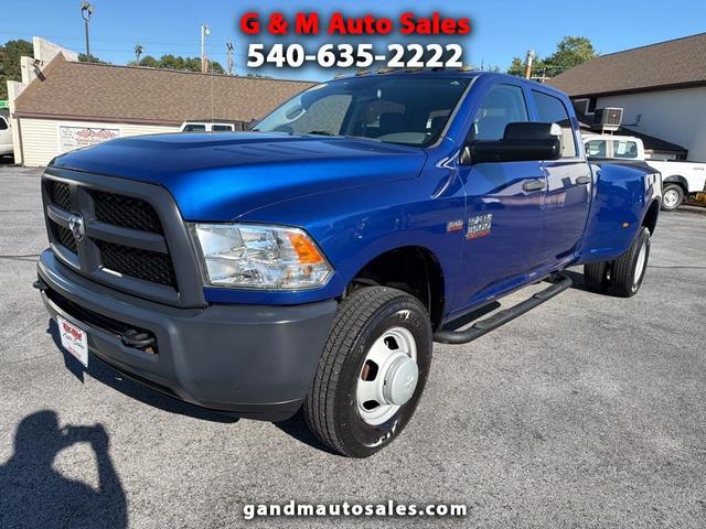 Blue 2016 RAM 3500 Pickup Truck Four-Wheel Drive Automatic