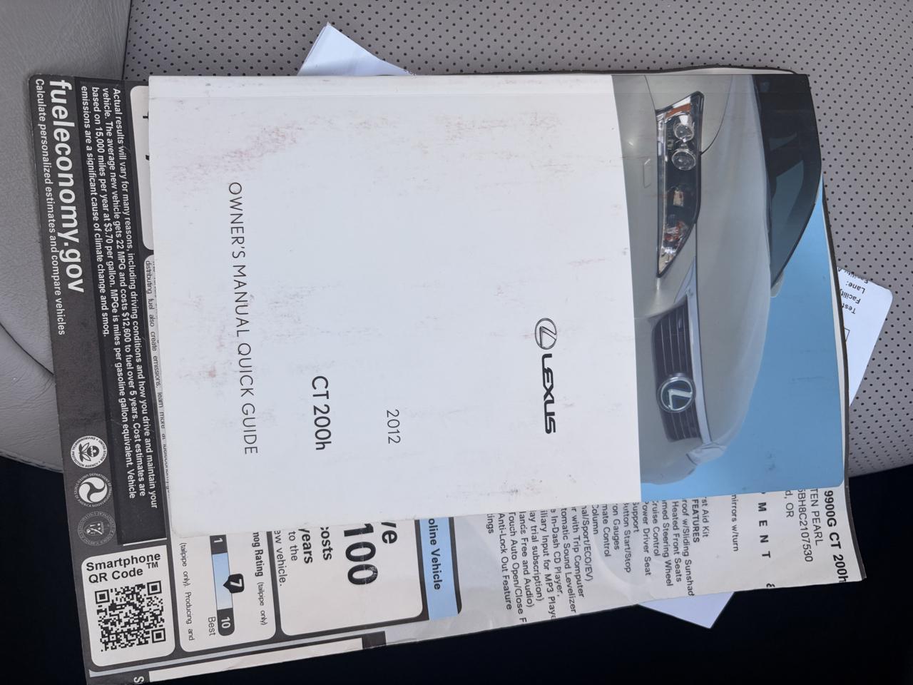 Lexus CT 200h Base 2012