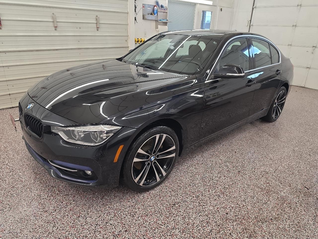 Black 2017 BMW 3 Series Sedan All-Wheel Drive Automatic