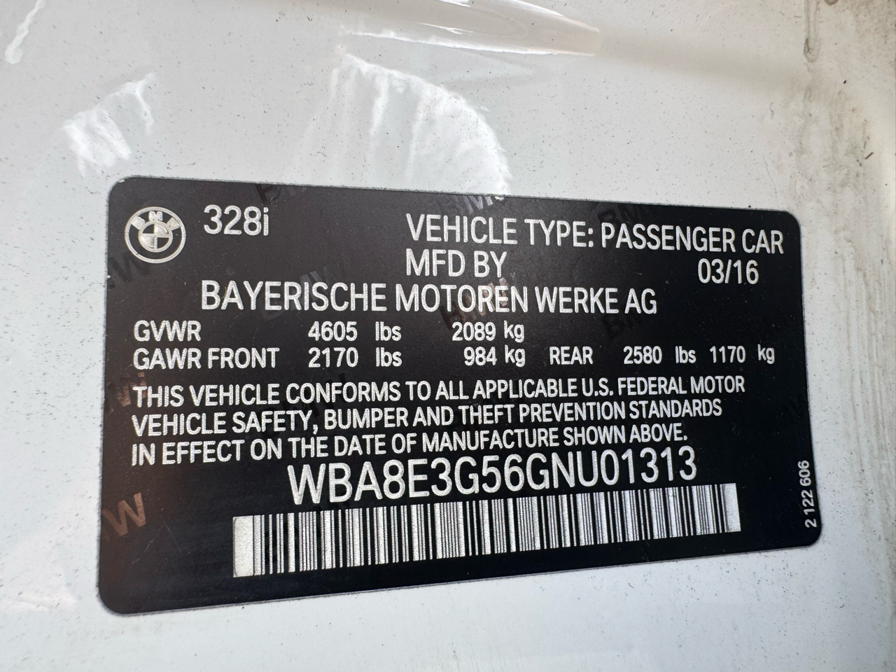 BMW 3-Series 4dr Sdn 328i xDrive AWD SULEV South Africa 2016