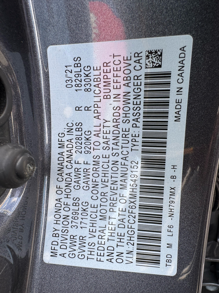 Honda Civic LX CVT 2021