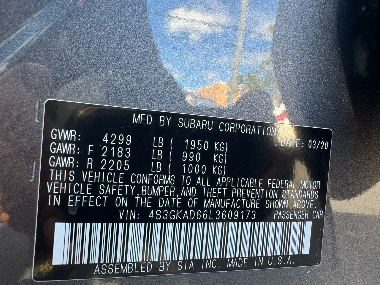 Subaru Impreza Premium 4-door CVT 2020