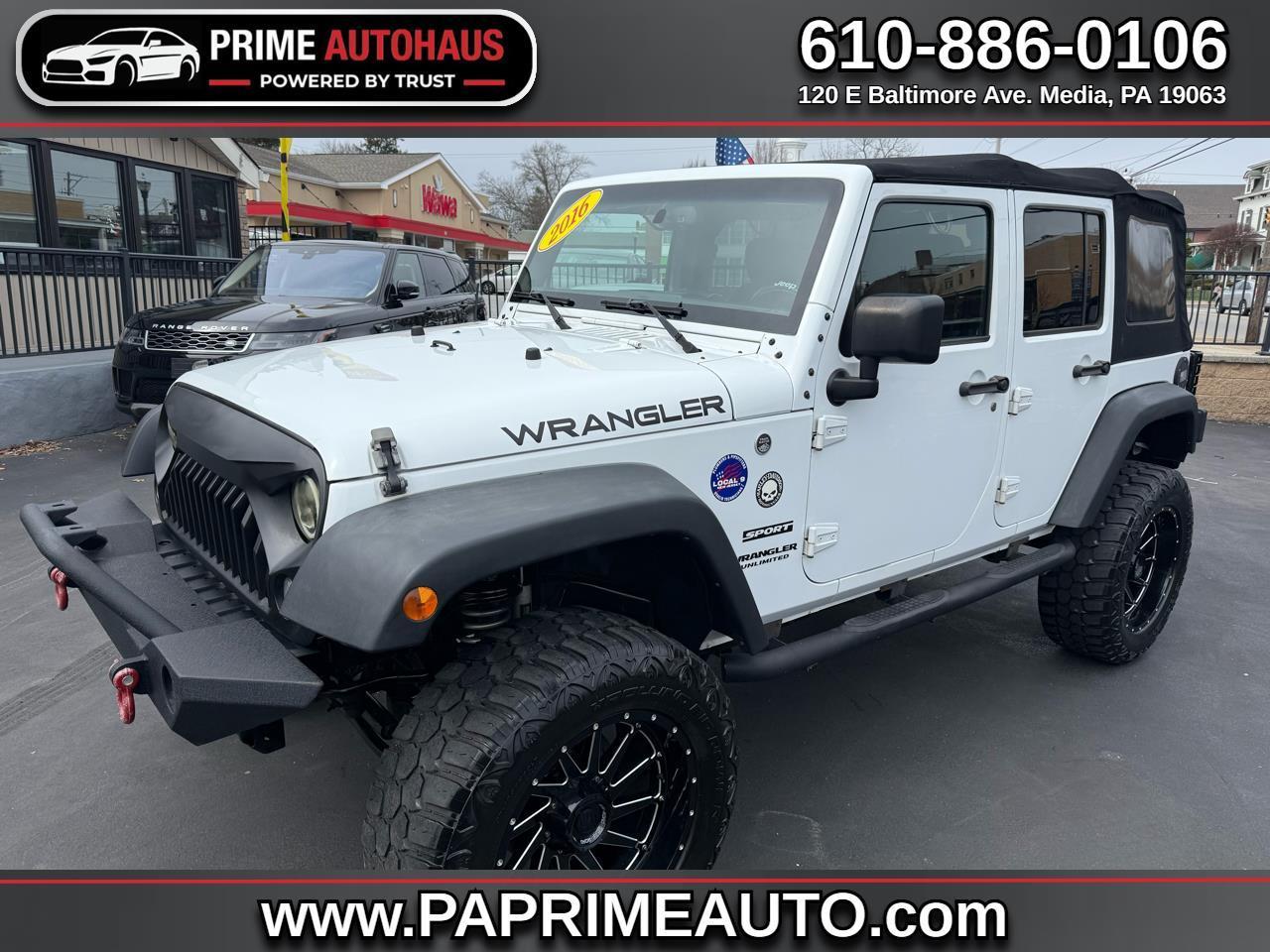 2016 Jeep Wrangler Unlimited 4WD 4dr Sport
