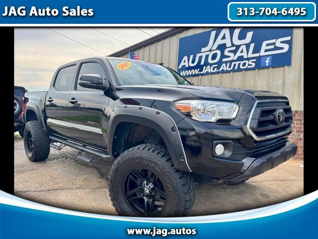 Black 2021 Toyota Tacoma Pickup Truck Four-Wheel Drive Automatic