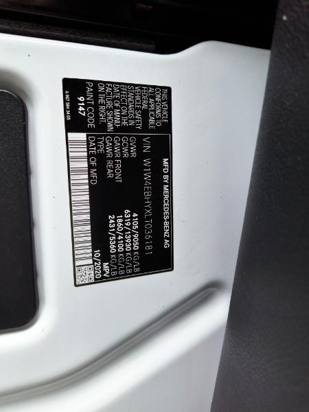 Mercedes-Benz Sprinter 2500 144-in. WB 2020 Mercedes-Benz Sprinter 2500 144-in. WB 2020