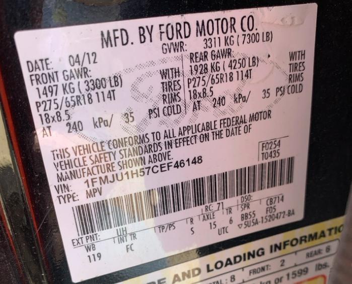 Ford Expedition  2012