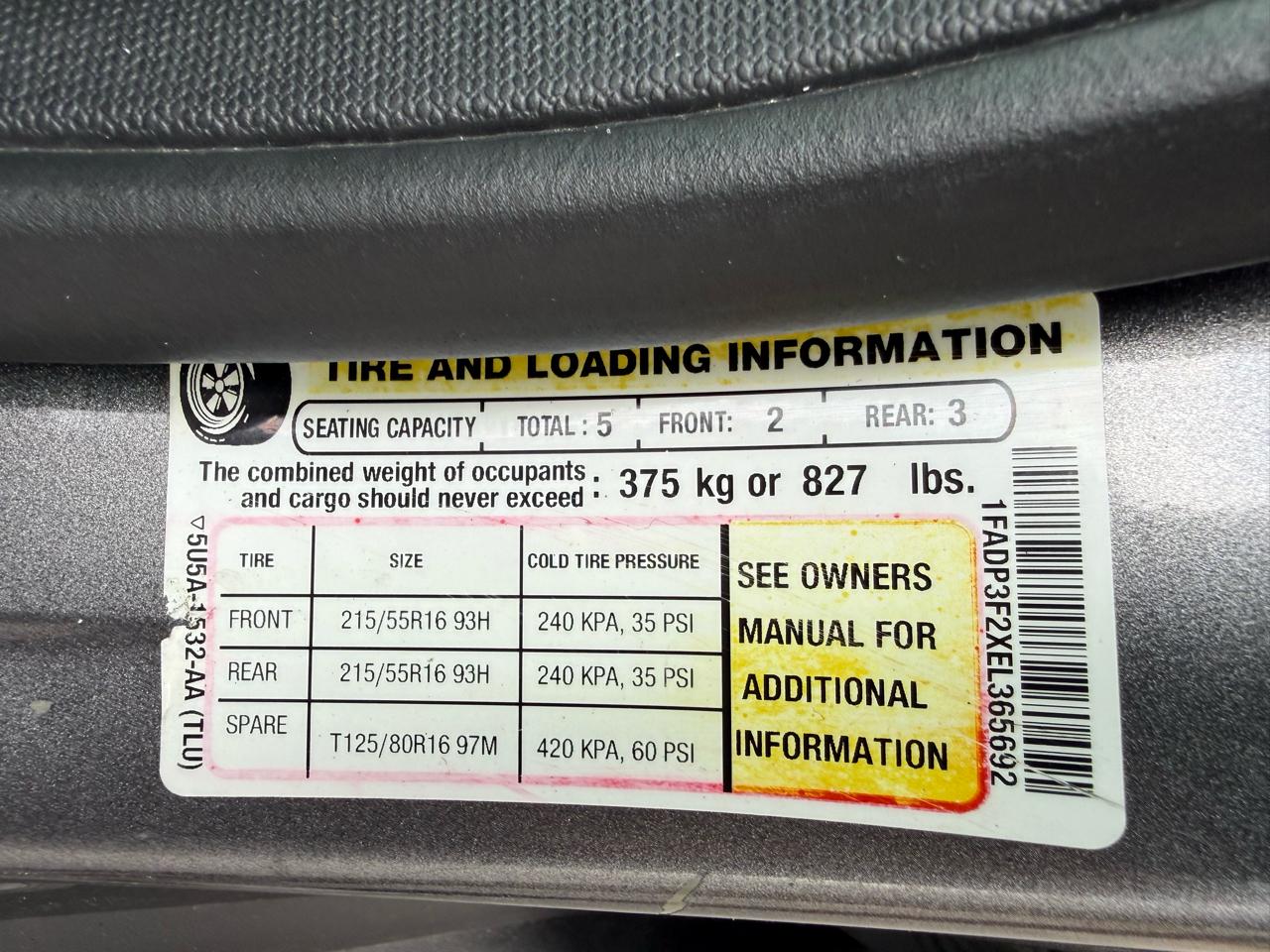 Ford Focus SE Sedan 2014