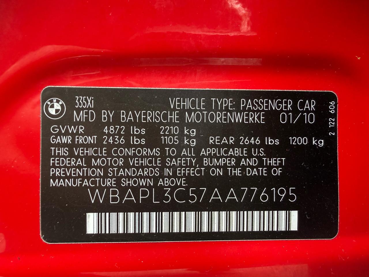 BMW 3-Series 335i xDrive 2010