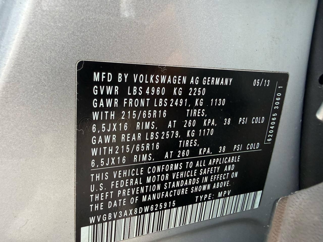 Volkswagen Tiguan SE 4Motion 2013