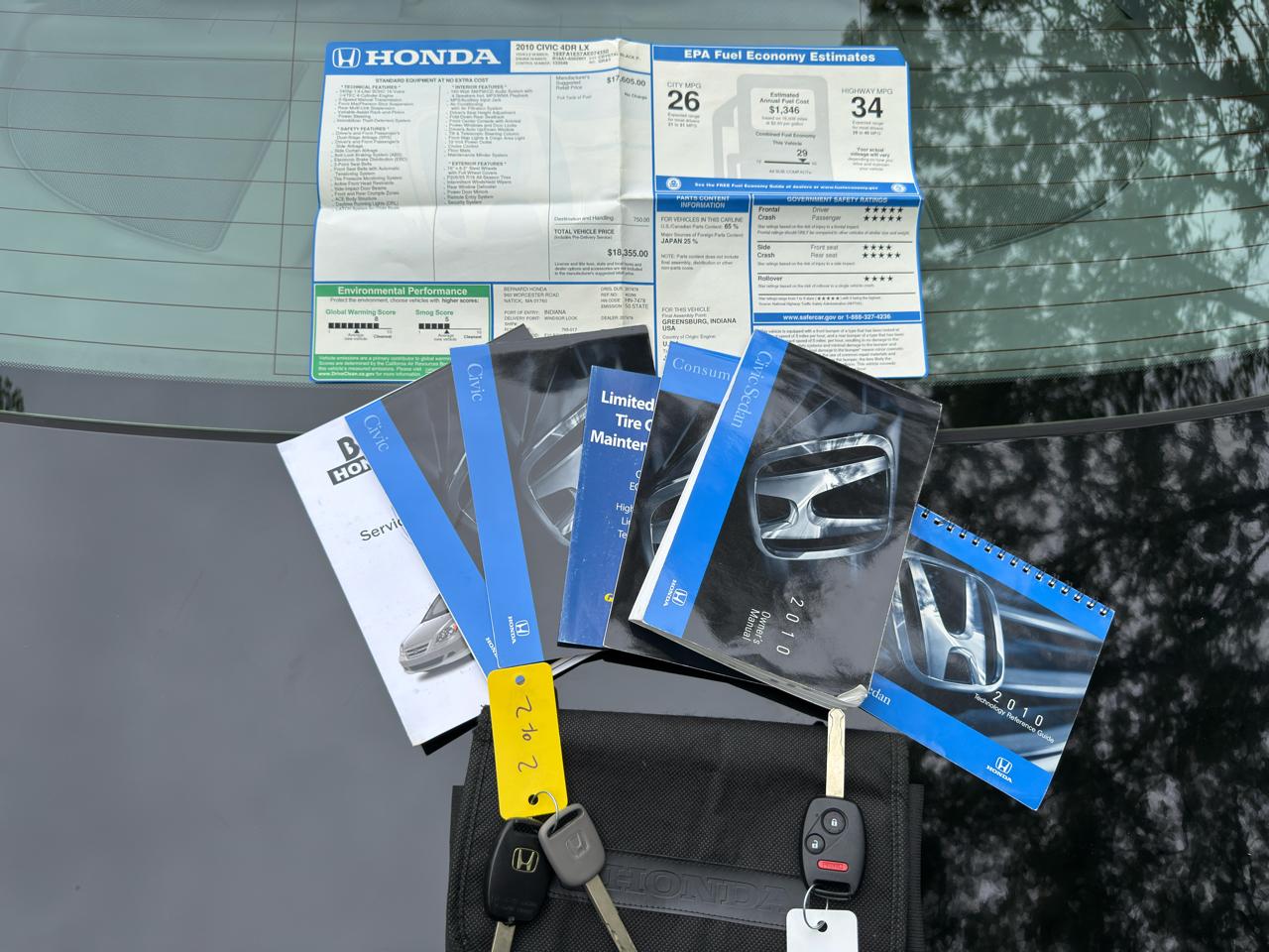 Honda Civic LX Sedan 5-Speed MT 2010