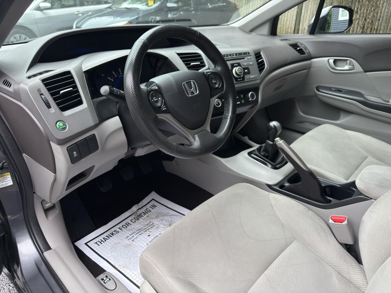 Honda Civic LX Sedan 5-Speed MT 2012