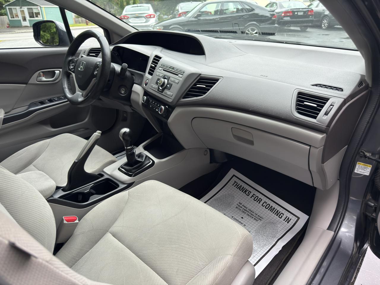 Honda Civic LX Sedan 5-Speed MT 2012