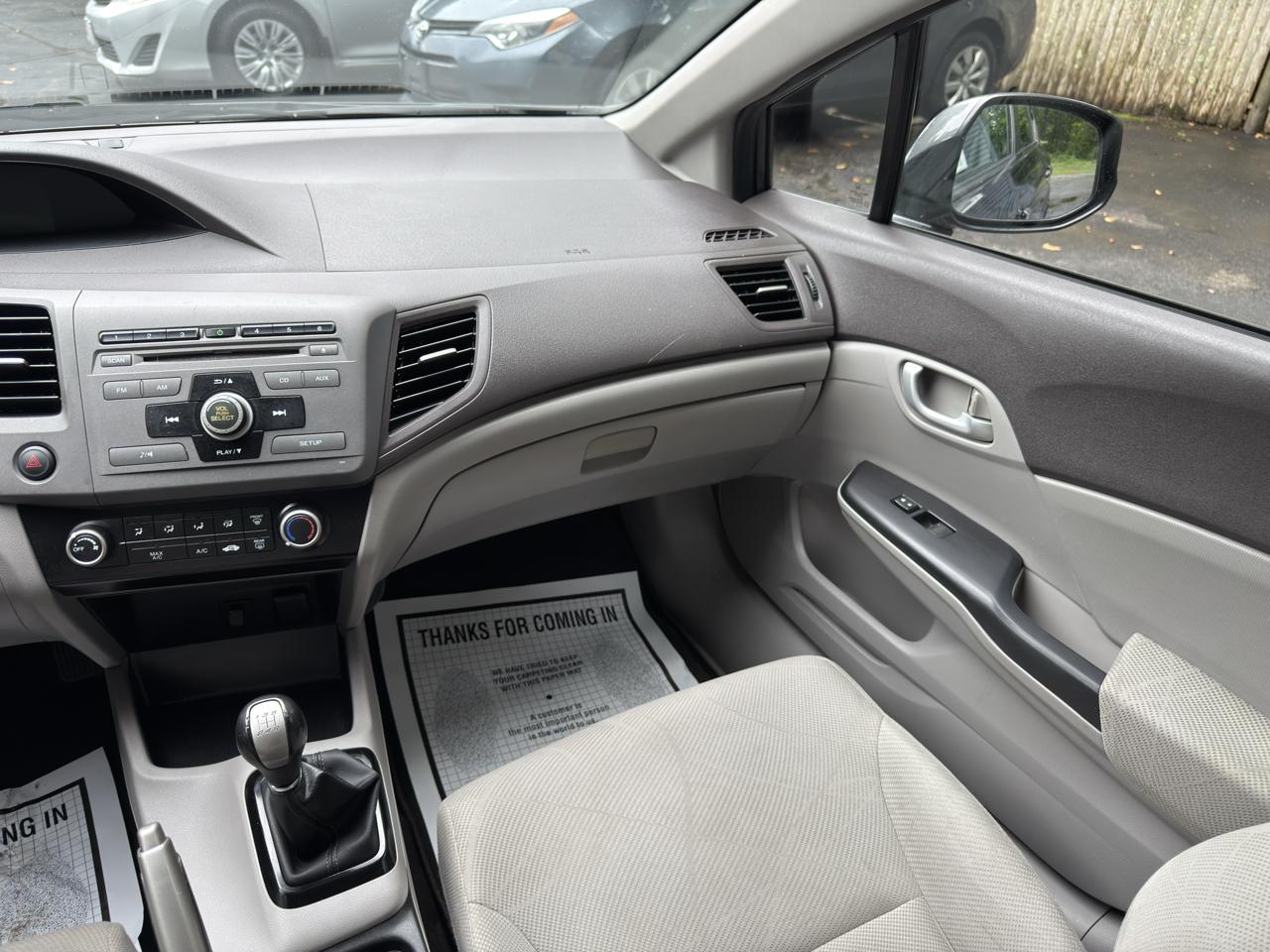Honda Civic LX Sedan 5-Speed MT 2012
