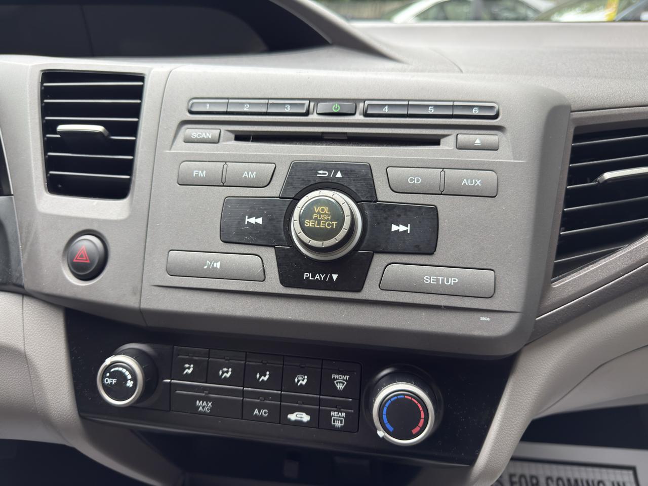 Honda Civic LX Sedan 5-Speed MT 2012