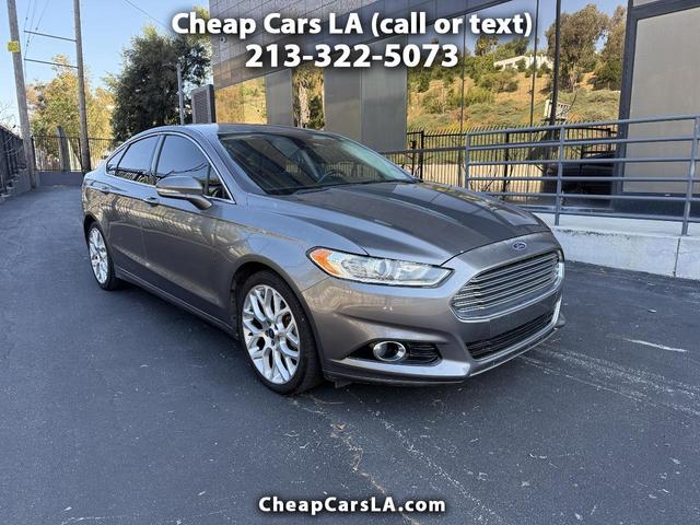 Silver 2014 Ford Fusion Titanium Sedan Front-Wheel Drive Automatic