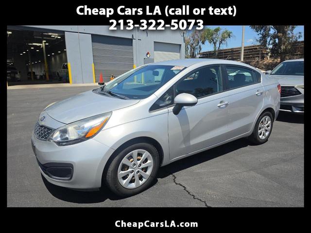 Silver 2015 Kia Rio Sedan Front-Wheel Drive Automatic